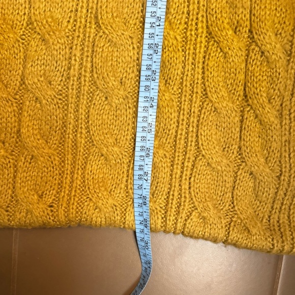 LUXURY WOODEN SHIPS WOOL TUBE SCARF infinity mustard color mohair blend unisex - Picture 14 of 14